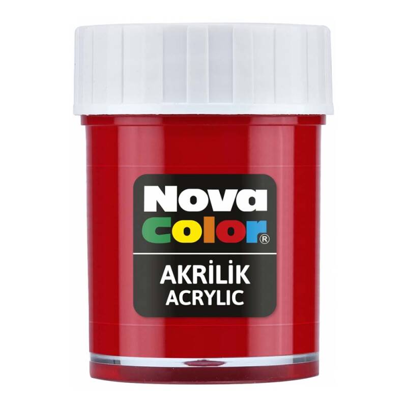 Nova Color Nc-170 Akrilik Boya Şişe Kırmızı - 1