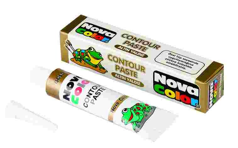 NOVA COLOR NC-186 CONTUR PASTE ALTIN TÜP - 1