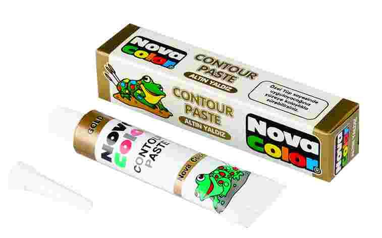 NOVA COLOR NC-186 CONTUR PASTE ALTIN TÜP - 1