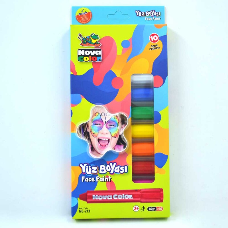 NOVA COLOR NC-213 YÜZ BOYASI 10LU SET - 1