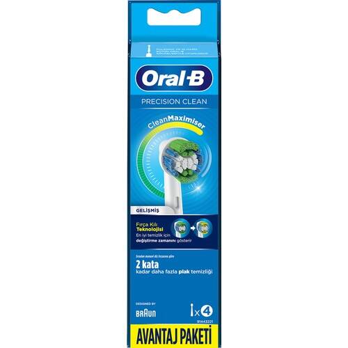 Oral-B Precision Clean CleanMaximiser 4lü Elektrikli Diş Fırçası Yedek Başlık - 2