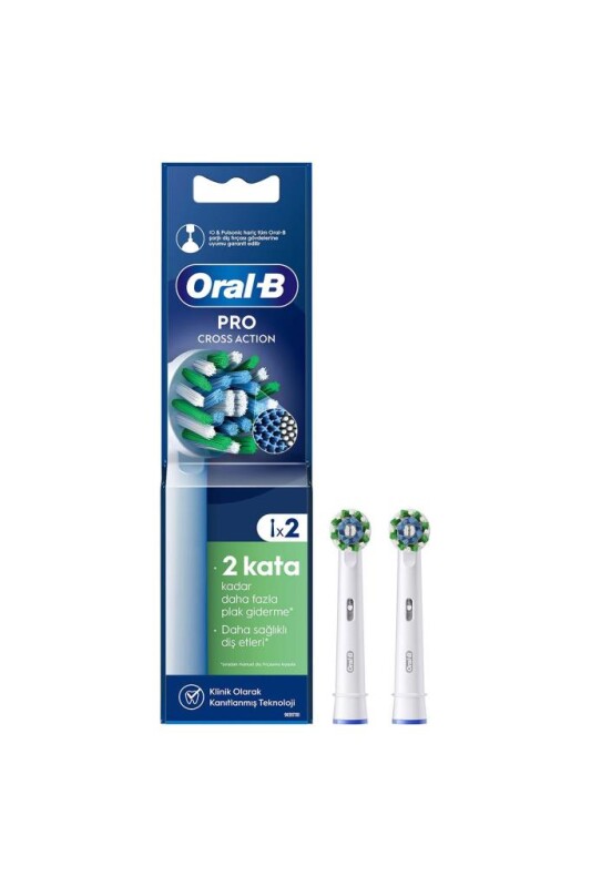 Oral-B Pro Cross Actıon X-Filament Şarjlı Diş Fırçası 2'li Yedek Başlık - 1