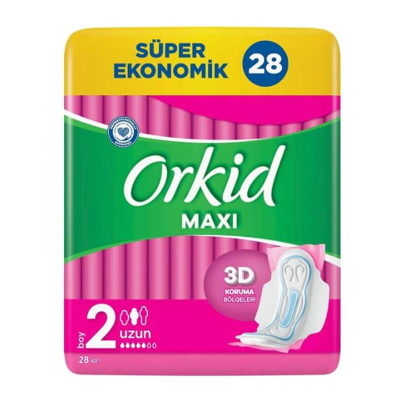 Orkid Maxi 4 Lü Kanatlı 28 Li Uzun - 1