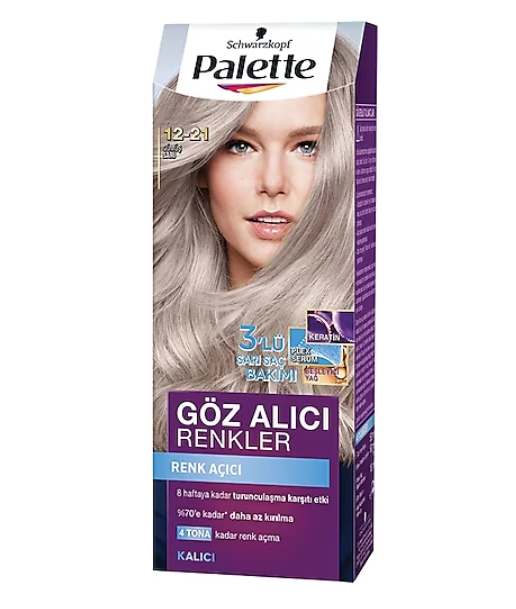 Palette Göz Alıcı Renkler No:12/21 Gümüş Sarı - 1