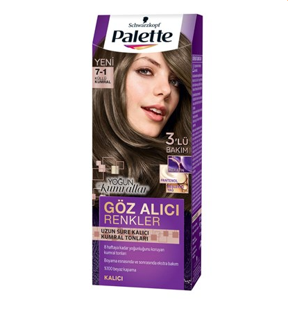 Palette Göz Alıcı Renkler No:7/1 Küllü Kumral - 1