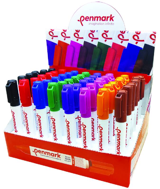 PENMARK HS305 48 BEYAZ TAHTA KALEMİ 48Lİ STN - 1