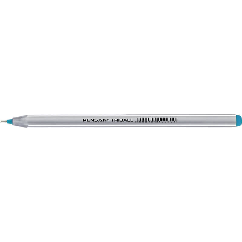 PENSAN 01003 TRİBALL TÜKENMEZ KALEM 1.0MM MAVİ YEŞ - 1