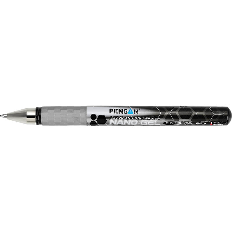 PENSAN 6020S NANO JEL ROLLER KALEM SİYAH - 1