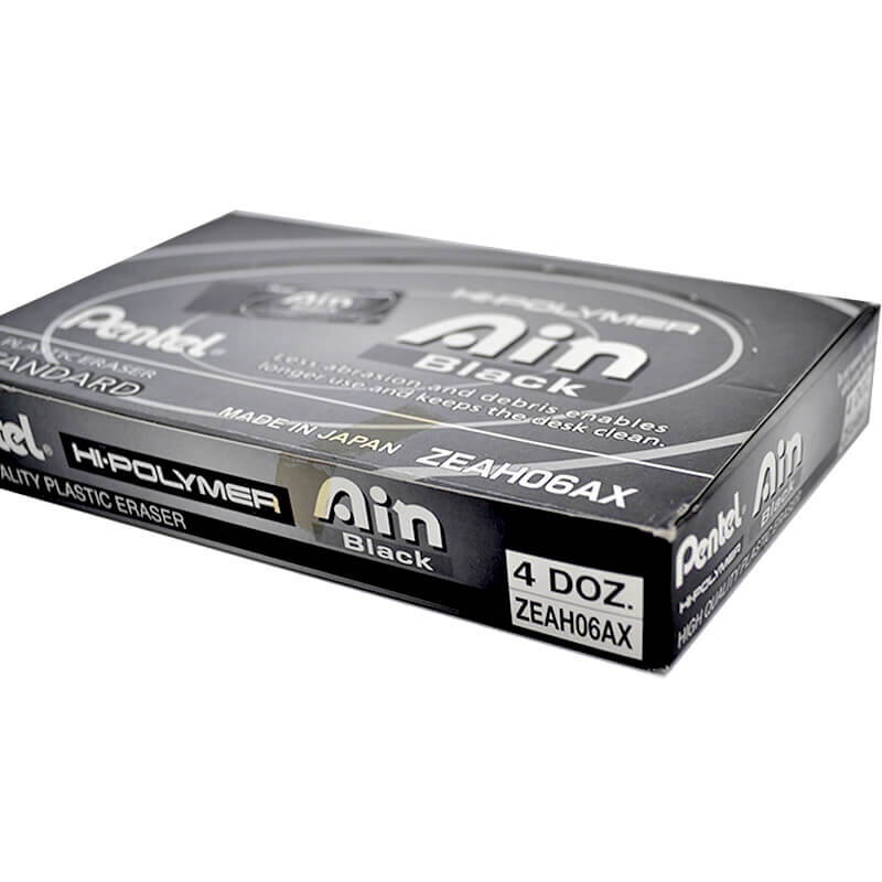 PENTEL ZAH06AX HI-POLYMER SİLGİ AIN BLACK - 1