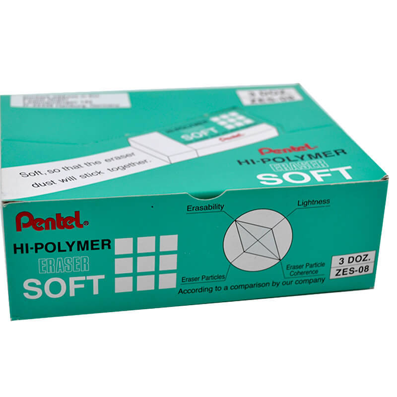 PENTEL ZES-08 HI-POLYMER SİLGİ SOFT - 1