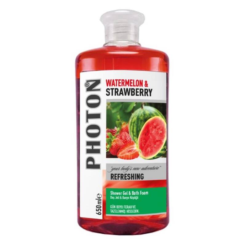 Photon Çilek + Karpuz Duş Jeli 650ml - 1