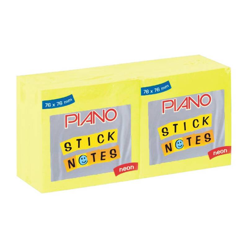 PIANO 87857 POST-IT 76X76 NEON SARI - 1