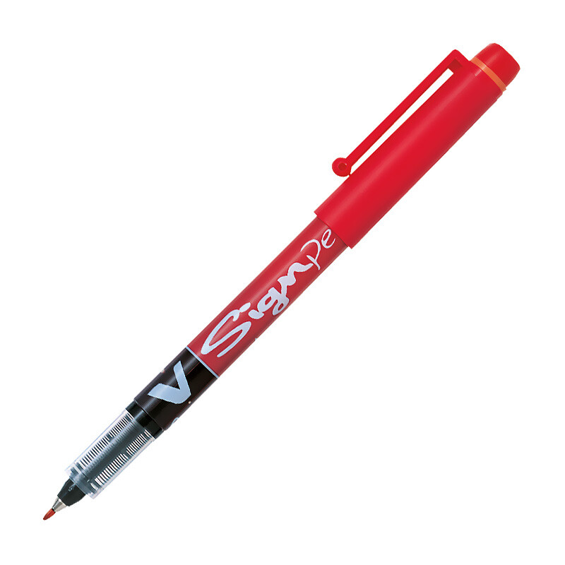 PILOT V-SIGNPEN İMZA KALEMİ KIRMIZI - 1