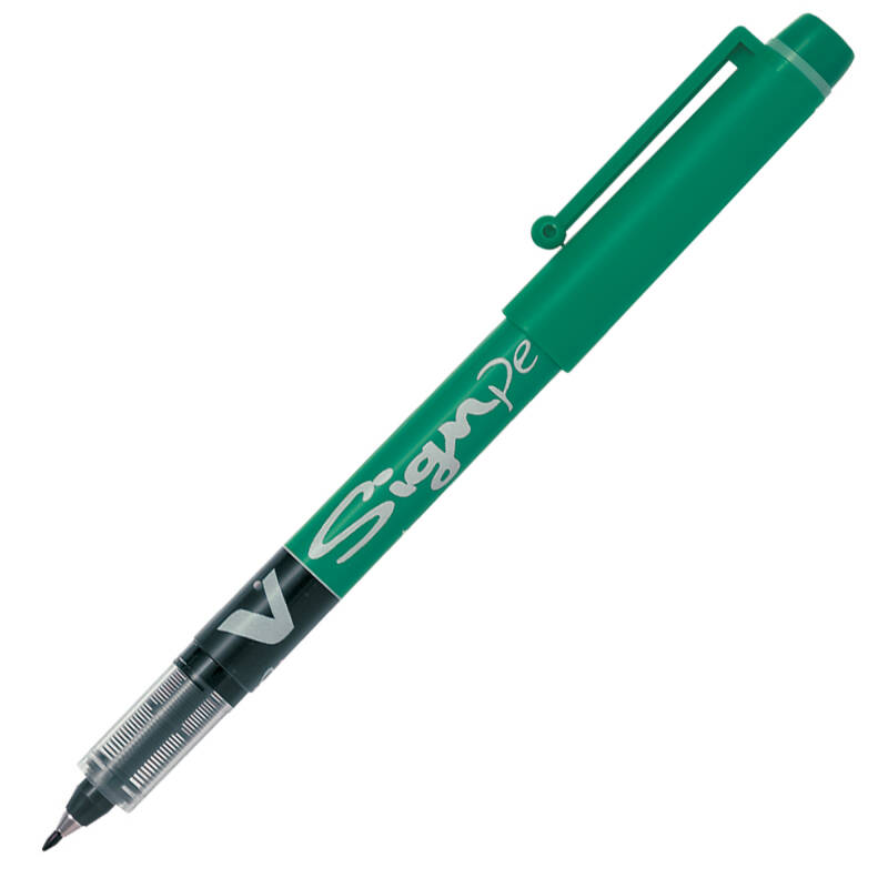 PILOT V-SIGNPEN İMZA KALEMİ YEŞİL - 2