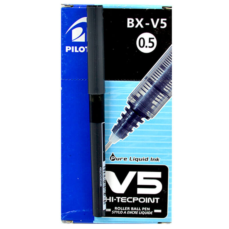 PILOT V5 İĞNE UÇ ROLLER KALEM 05MM SİYAH - 1