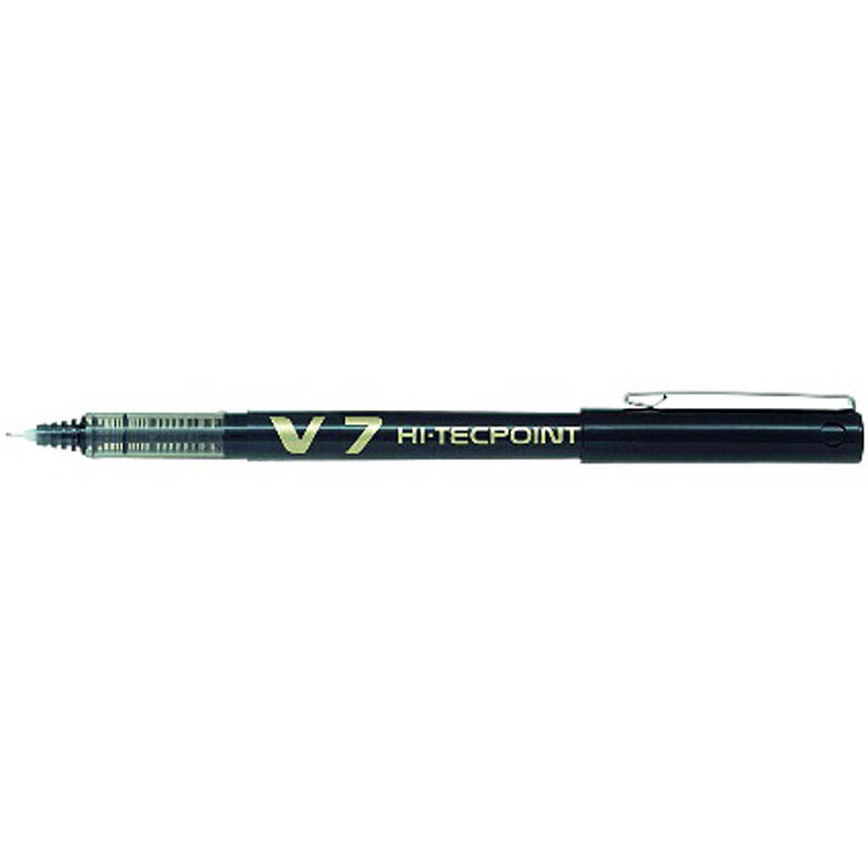 PILOT V7 İĞNE UÇ ROLLER KALEM 07MM SİYAH - 1