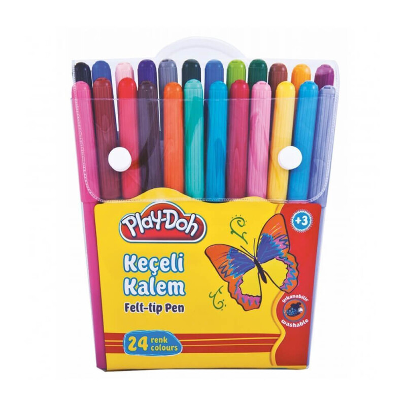 PLAY-DOH KE006 KEÇELİ KALEM 2 MM 24 RENK - 1