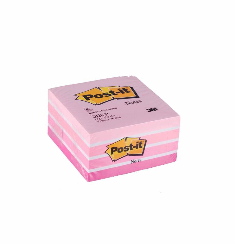 Post-İt 2028p KÜp Not KaĞidi 76x76 450yp Pembe - 1