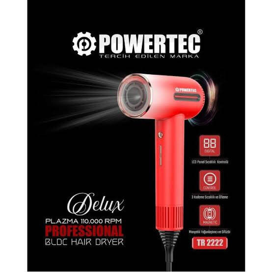 Powertec TR 2222 Delux Fön Makinesi - 1