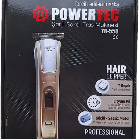 Powertec Tr-558 Şarjlı Sakal Tıraş Makinesi - 1