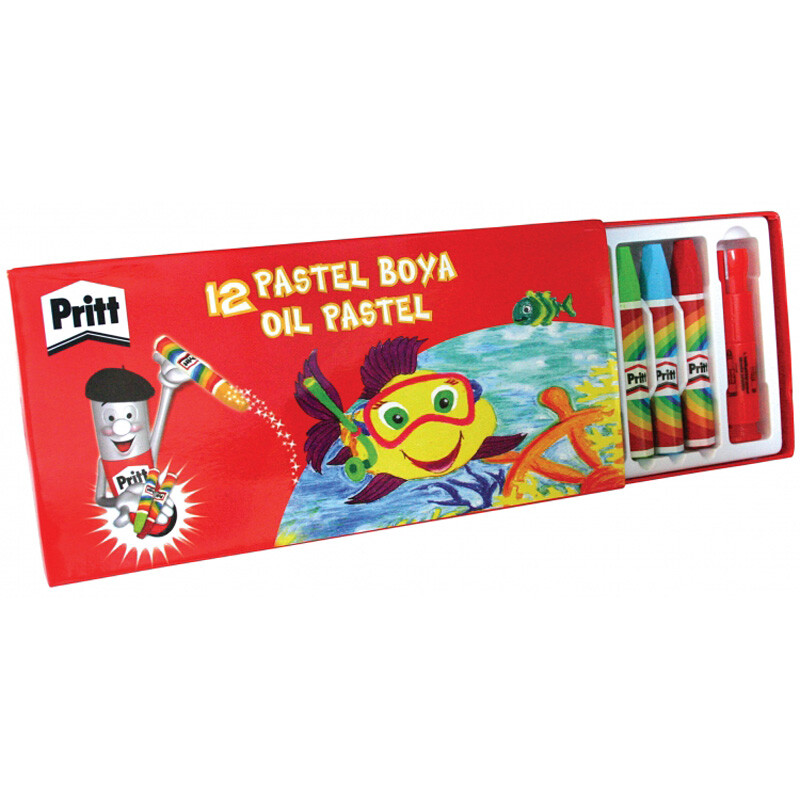 Pritt 1048061 Pastel Boya 12li Karton Kutu - 1