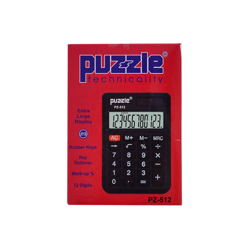 PUZZLE PZ-512 CEP HESAP MAKİNASI - 1