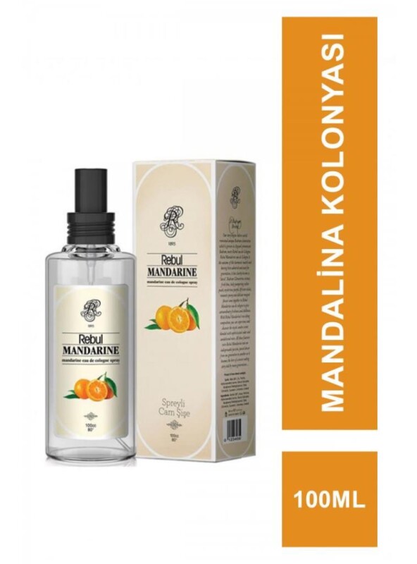 Rebul Kolonya 100 ml Mandarine Spreyli Cam Şişe - 1