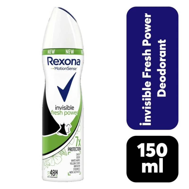 Rexona Women Deo 150 ml Invisible Fresh Power 48 Saat Kesintisiz Koruma - 1