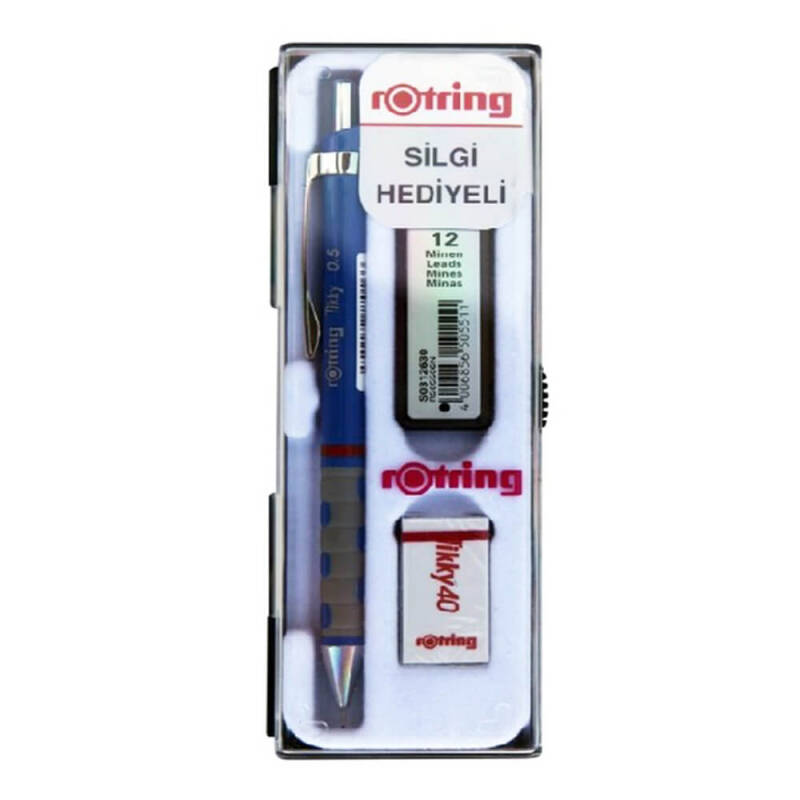 ROTRİNG 3LÜ OKUL SETİ 05MM MAVİ VERSATİL+MİN+SİLGİ - 1