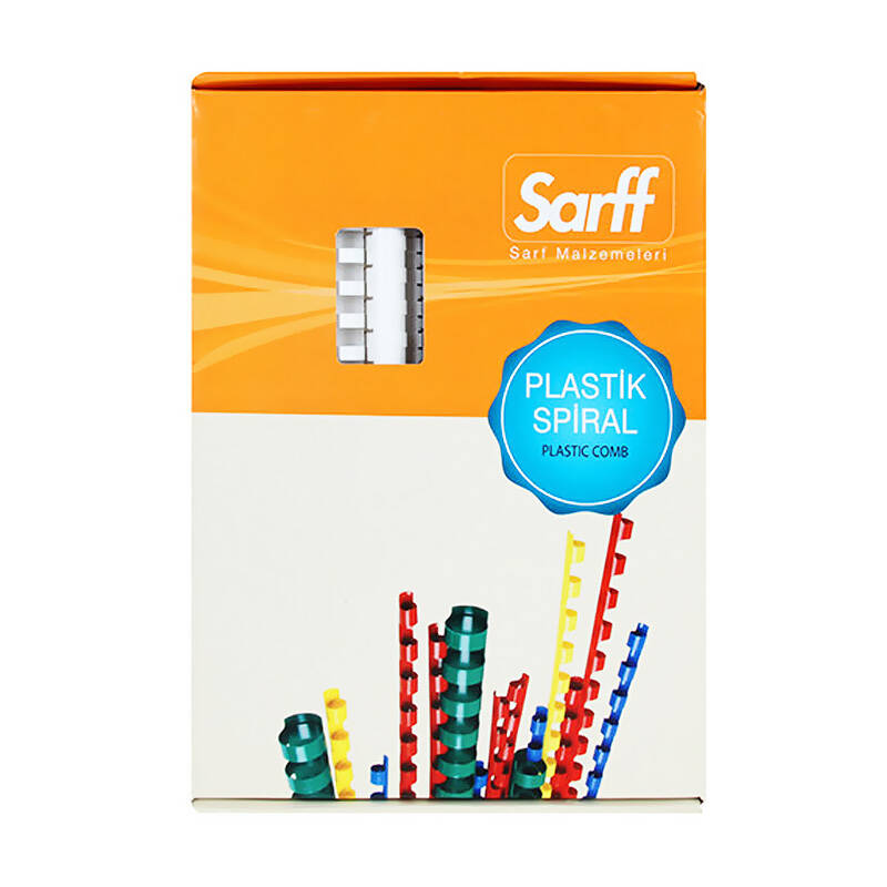 SARFF 15202008 SPİRAL 6MM KIRMIZI 100LÜ - 1