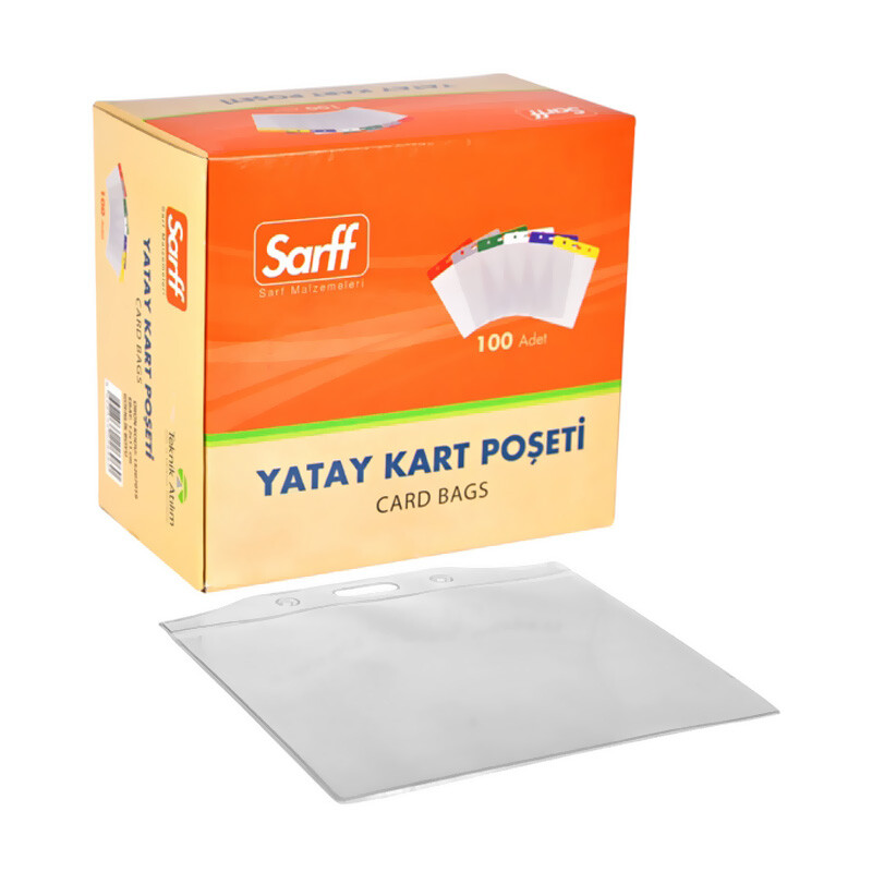 SARFF 15207031 KART POŞETİ ŞEFFAF 11.5X16CM 100LÜ - 1