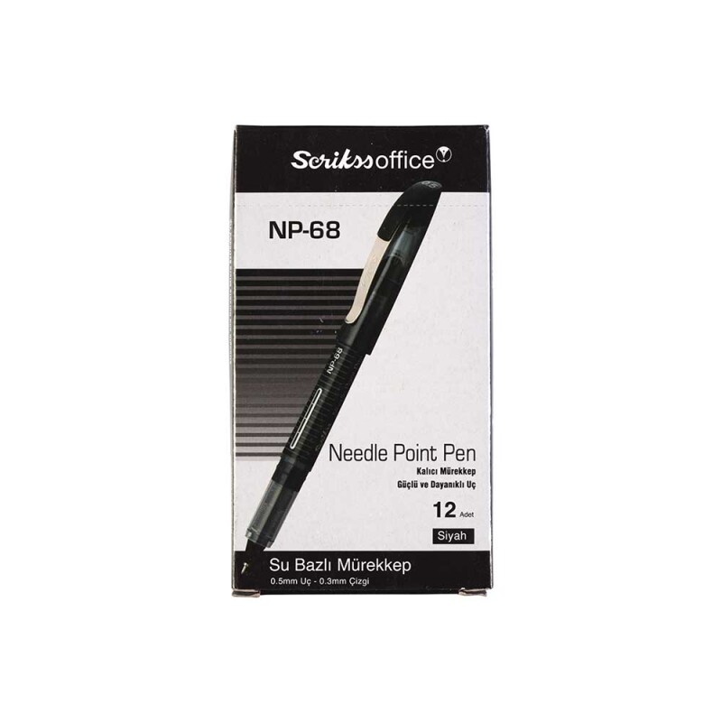 SCRİKSS NP-68 NEEDLE PEN 05MM SİYAH 12Lİ KT - 2