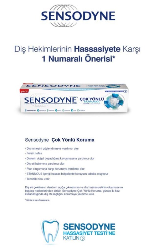 Sensodyne Çok Yönlü Koruma Diş Macunu 75ml - 2