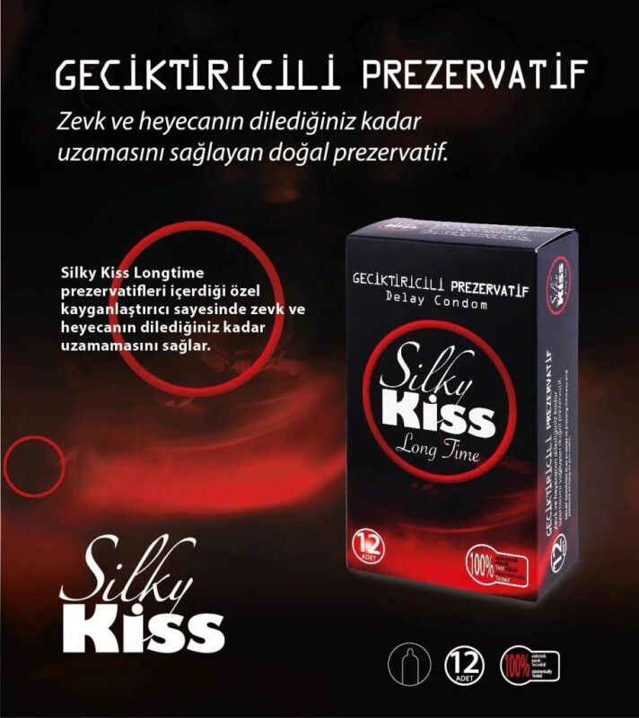 Silky Kiss Geciktiricili Prezervatif 12li - 2