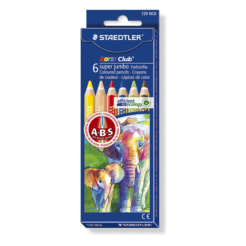 Staedtler 129-nc6 Jumbo Altigen Kuruboya 6li - 1