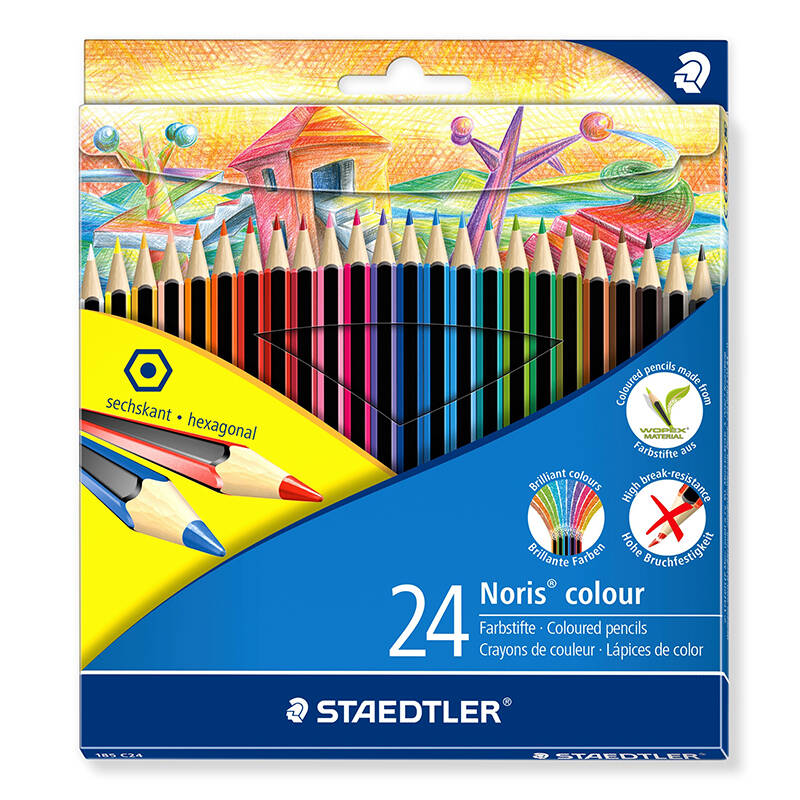 Staedtler 185c24 Noris Color Kuru Boya 24lÜ - 1