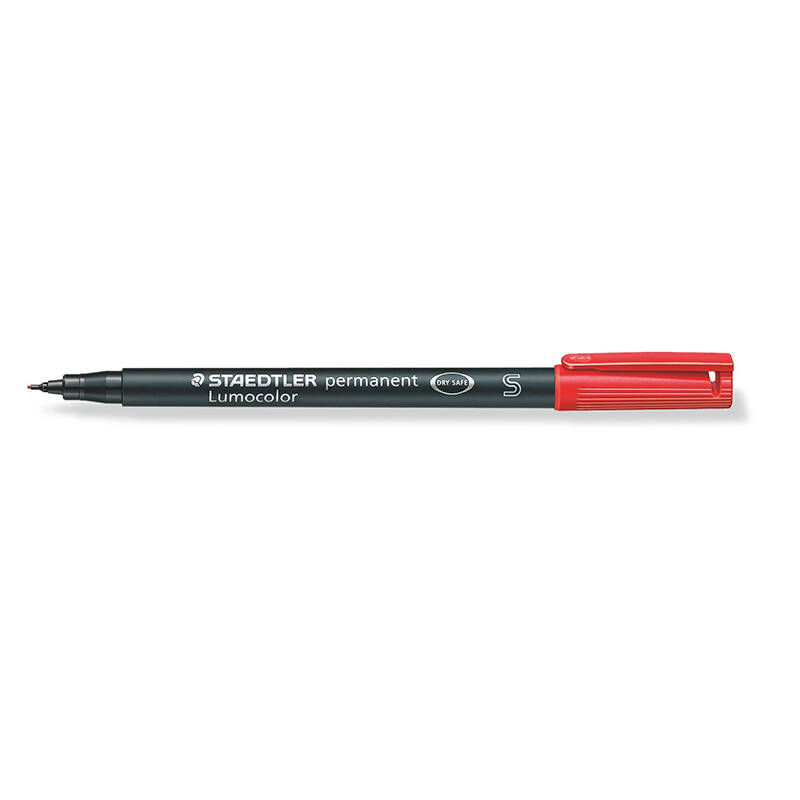 STAEDTLER 313-2 LUMOCOLOR ASETAT KALEMİ S KIRMIZI - 1