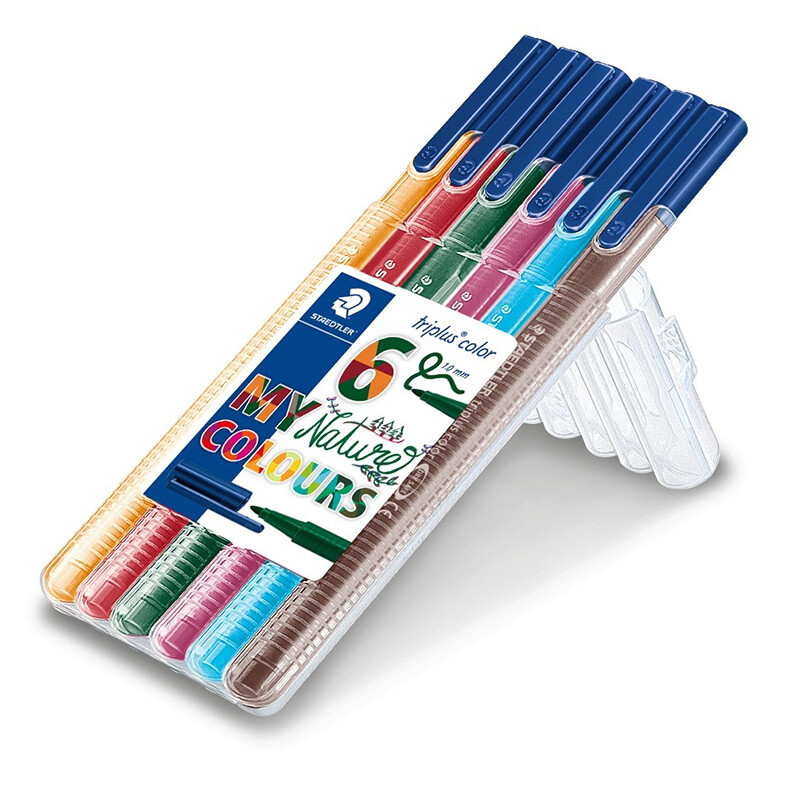 STAEDTLER 323-SB6CS2 TRIPLS CLR KEÇLİ KLM 6LI NATU - 1