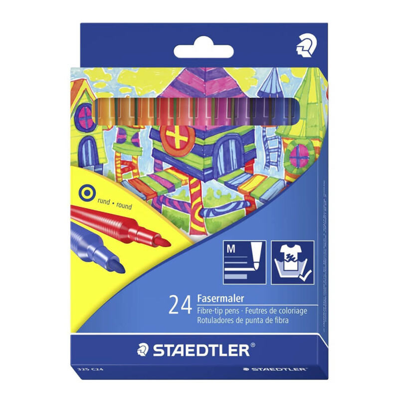 STAEDTLER 325 C24 NORIS CLUP KEÇELİ KALEM 24 lü - 1