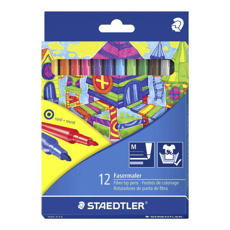 STAEDTLER 325C12 NORIS CLUP KEÇELİ KALEM 12Lİ - 1