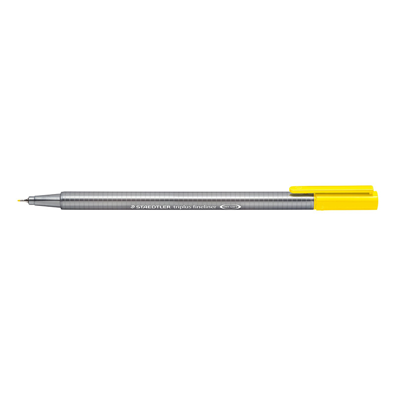 STAEDTLER 334-1 TRİPLUS FİNELİNER KEÇELİ SARI - 1