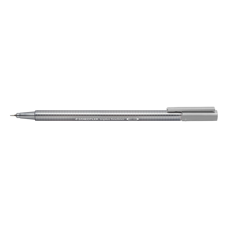 STAEDTLER 334-8 TRİPLUS FİNELİNER GRİ - 1