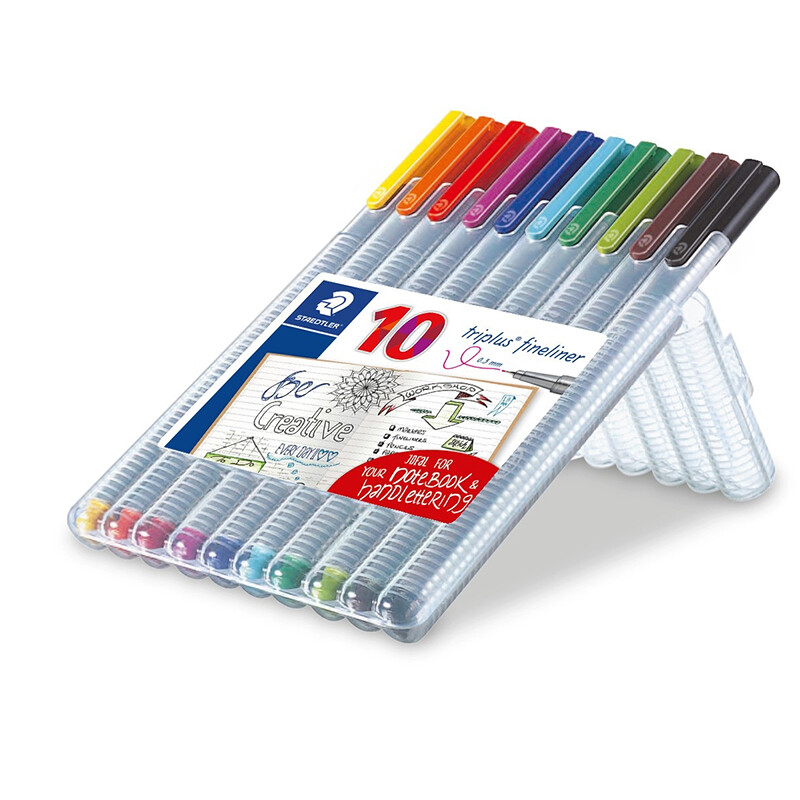 STAEDTLER 334 SB10AC TRIPLUS ÜÇGEN FİNELİNER 10 - 1