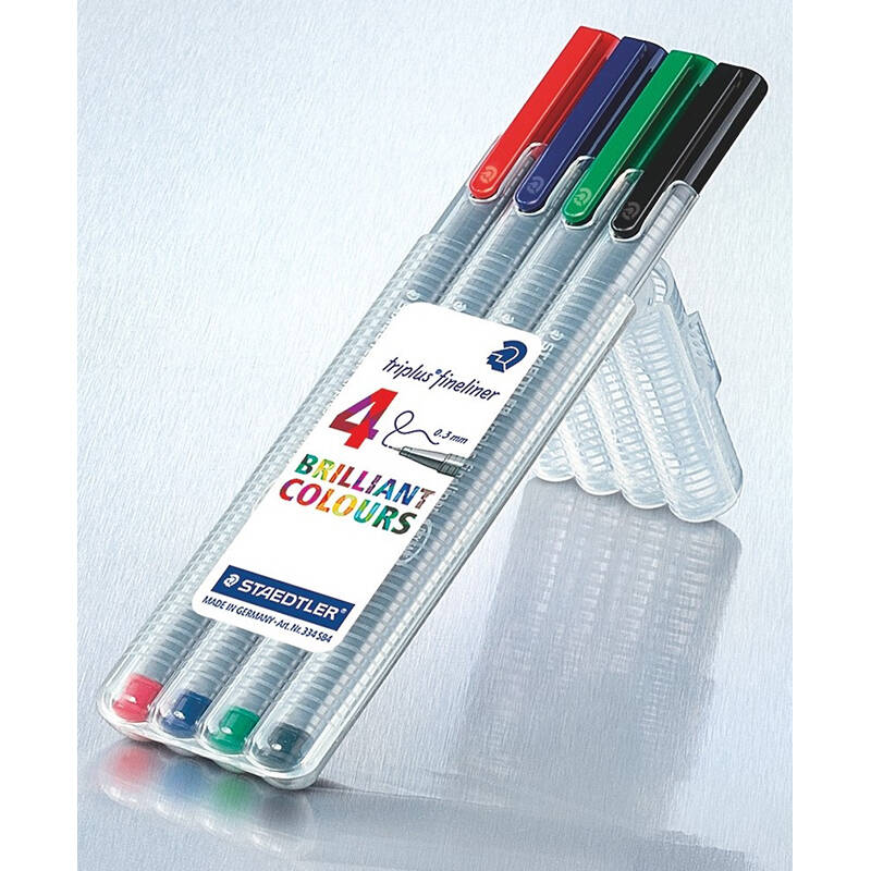 STAEDTLER 334 SB4 TRİPLUS ÜÇGN FNLNR KUTU 3MM 4LÜ - 1