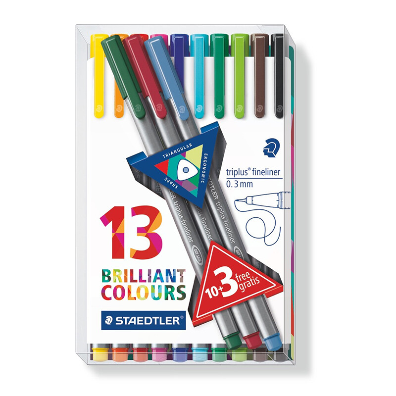 STAEDTLER 334 TB13 TRIPLUS FNLNR 3MM BOARDLINER 10+3 - 1