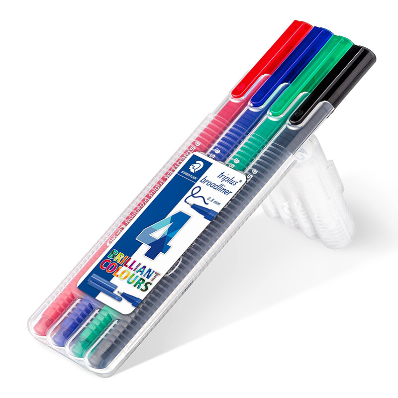 STAEDTLER 338 SB 4 BROOLINER 4LÜ SET - 1