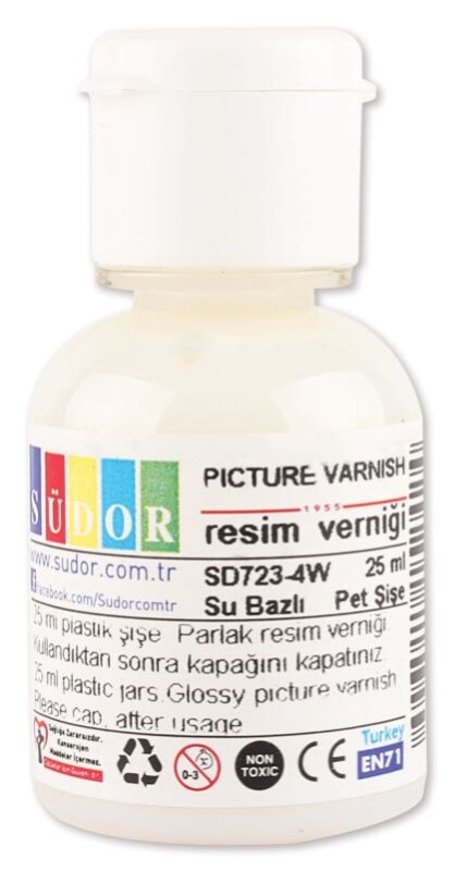 SÜDOR 723-4W VERNİK 25ML ŞİŞE - 1