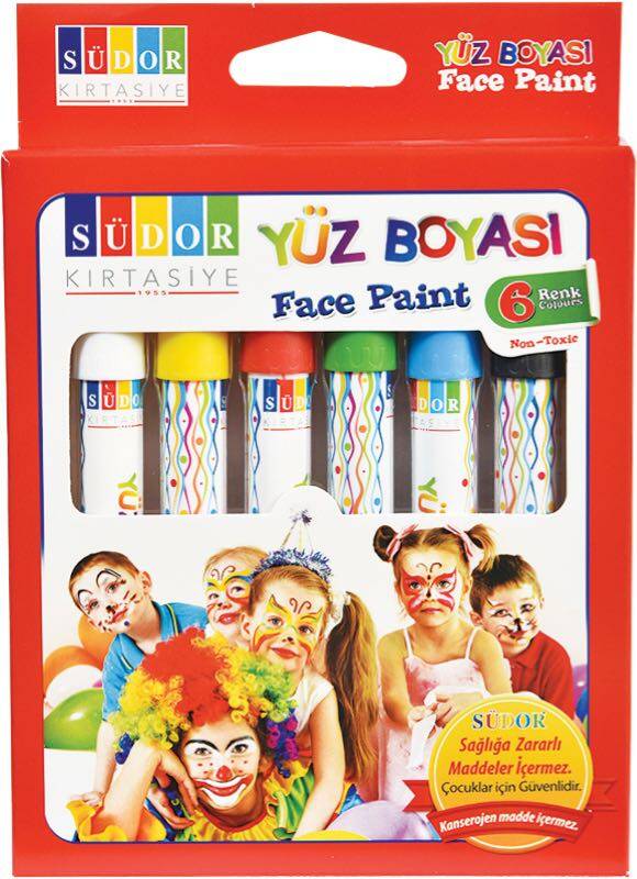 SÜDOR YB01 YÜZ BOYASI 6LI - 1