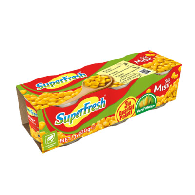 SuperFreshMısırTeneke3x200gr - 1