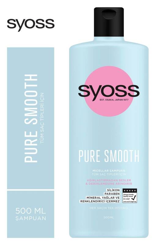 Syoss Şampuan 500 Ml Pure Smooth*6 - 1